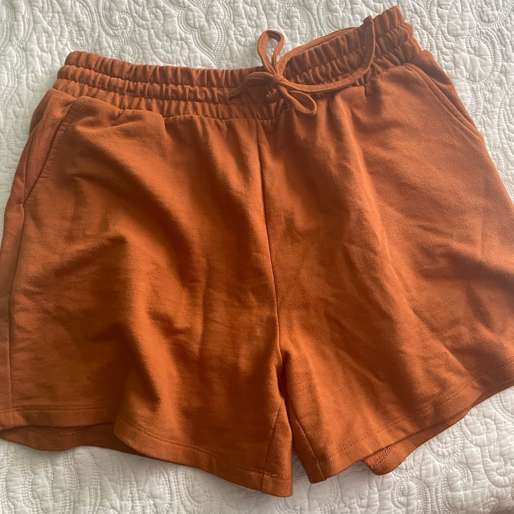 Zenana XL Rust Shorts